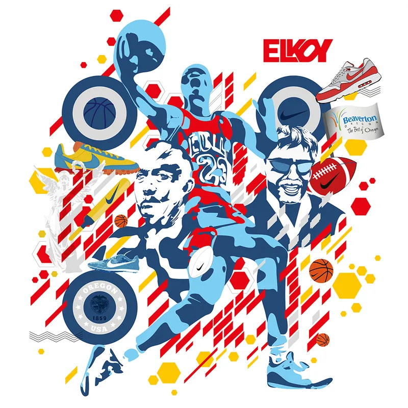 The same code dressed as the Nike ArtQrCode® artwork
